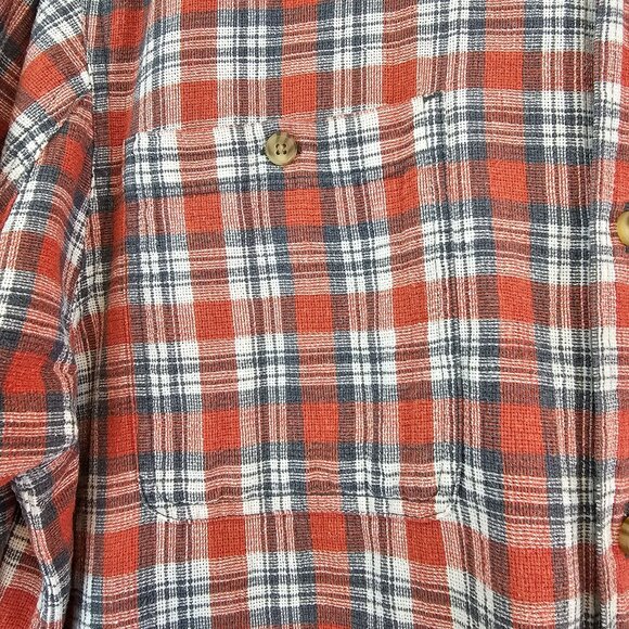 Duluth Trading Shirt Mens Sz Large Hemp Organic Cotton Plaid Button Down Casual - Picture 3 of 7